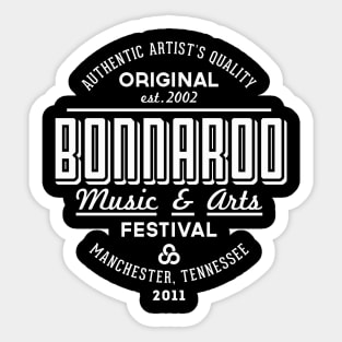 Bonnaroo 2011 (white) Sticker